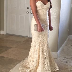 Worn Once Ivory Mermaid Gown
